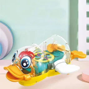 360 Degree Rotating Transparent Gear Duck