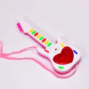 4464 Battery Operated Musical Instruments Mini Guitar Toys and Light for 3 Years Old Kids.