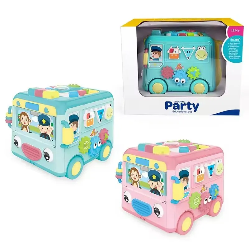 Activity Cube Learning School Bus