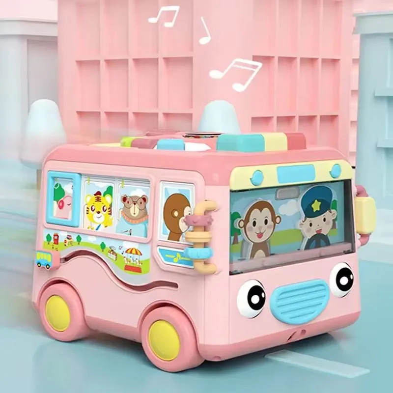 Activity Cube Learning School Bus