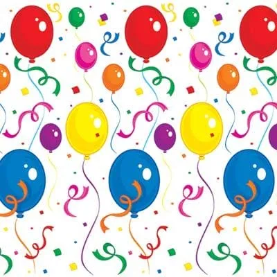 Balloons & Confetti Backdrop 4ft x 30ft