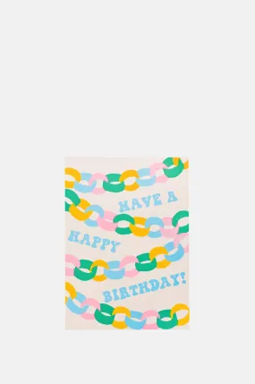 Birthday Paper Chain Card