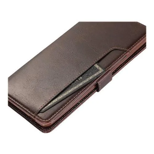 Brown Faux Leather Wallet Case - Samsung Galaxy Note20