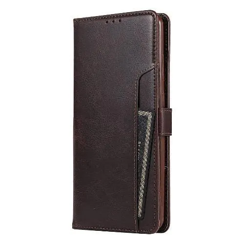 Brown Faux Leather Wallet Case - Samsung Galaxy Note20