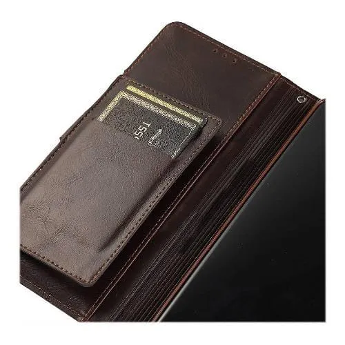 Brown Faux Leather Wallet Case - Samsung Galaxy Note20