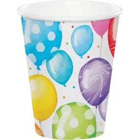 Bulk Pack of 16 Balloons Bash Hot/Cold Cups 9Oz