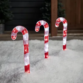 Candy Cane Trio Outdoor Christmas Decoration