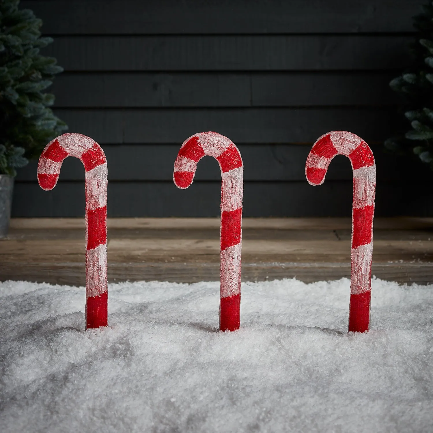 Candy Cane Trio Outdoor Christmas Decoration