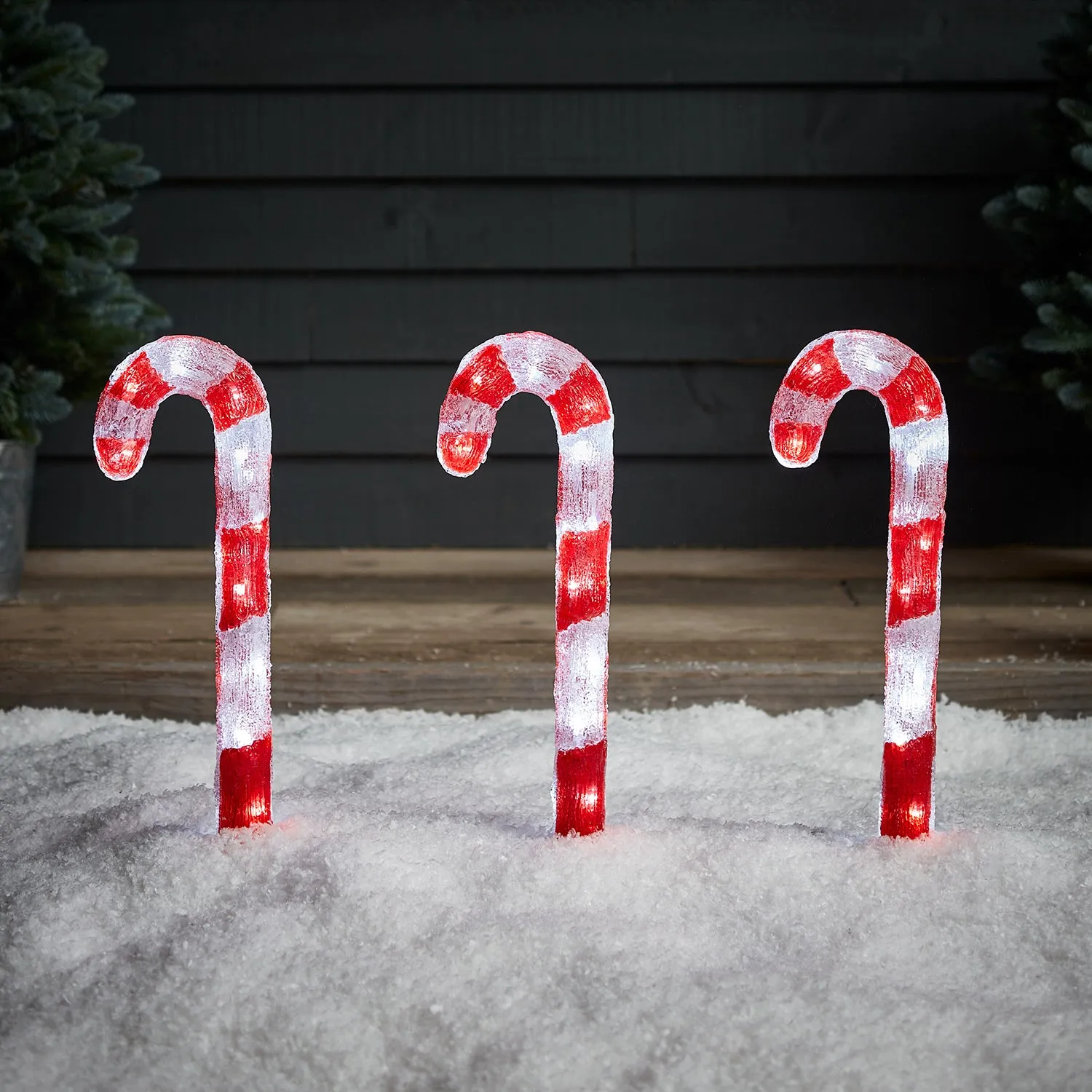 Candy Cane Trio Outdoor Christmas Decoration