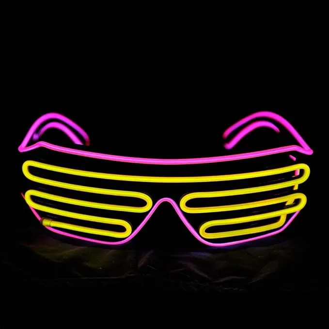 Colorful LED Glowing Party Flashing Light Glowing Glasses (Select From Drop Down Menu)