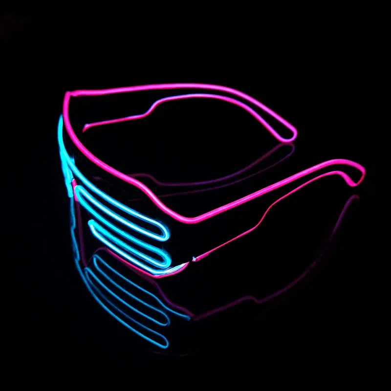 Colorful LED Glowing Party Flashing Light Glowing Glasses (Select From Drop Down Menu)