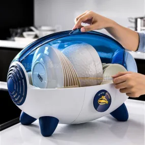 Household Creative Spaceship Dish Dryer and Organizer