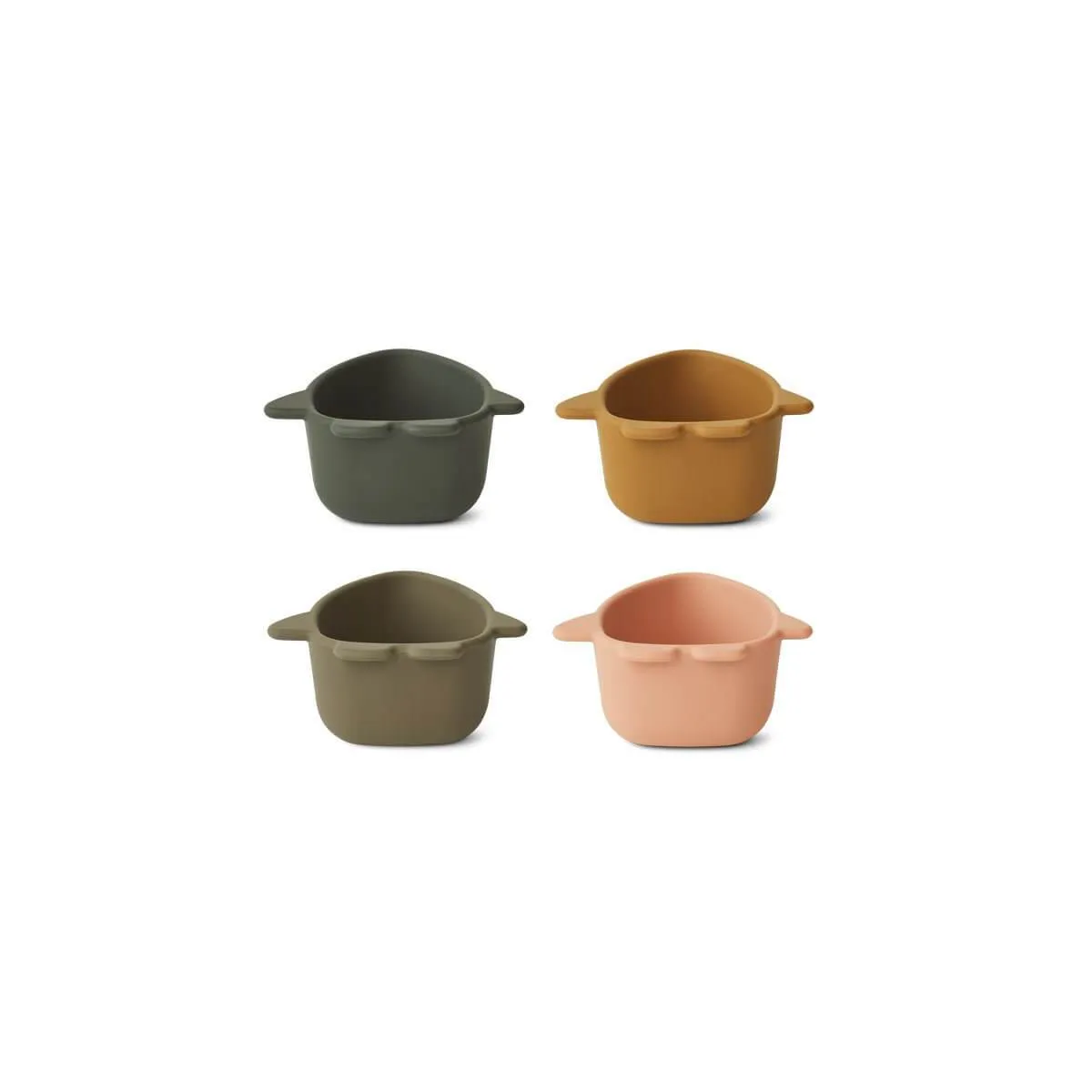 Liewood Malene Silicone Bowls 4 Pack - Space Multi Mix