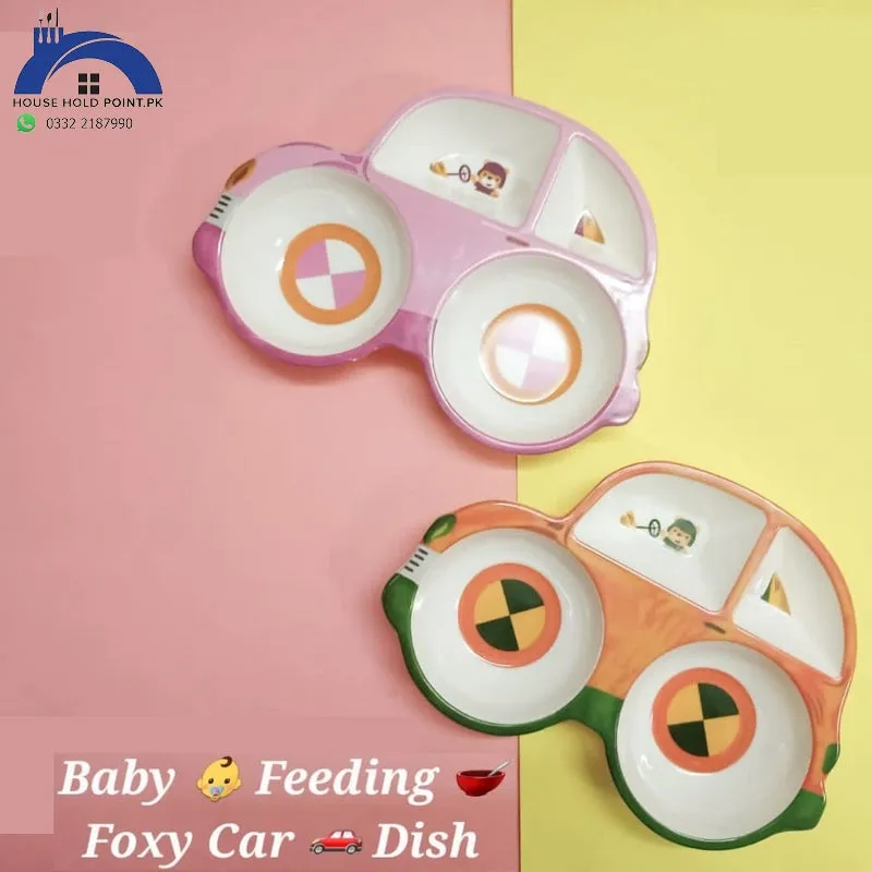 Melamine Baby Feeding Dish Car