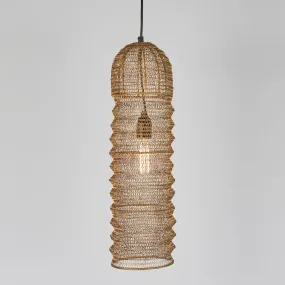 Monash Wire Mesh Ceiling Pendant Brass