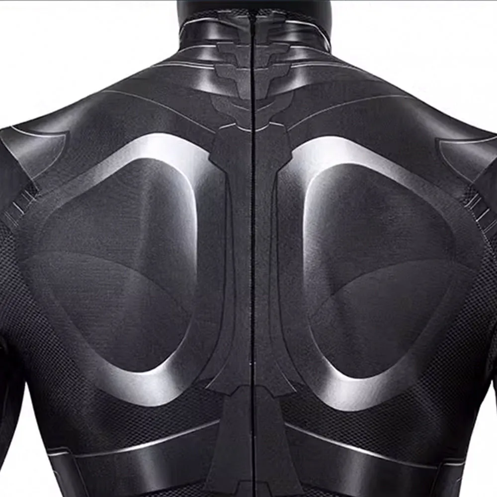 【New Arrival】Xcoser Superhero The Dark Knight Rises Batman Cosplay Costume Bruce Bodysuit Jumpsuit