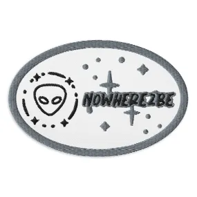 Nowhere2be Alien Patch: Unique Embroidered Art