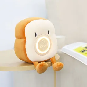 Toast Plush Alarm Clock Night Light