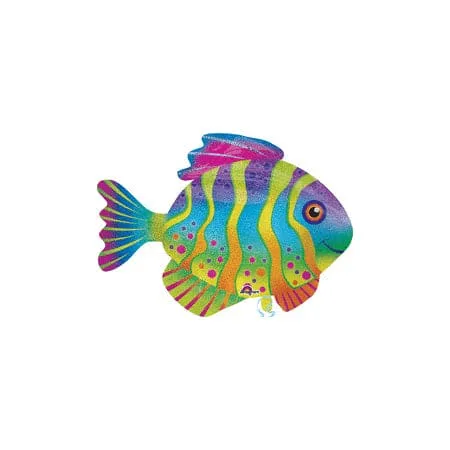 Tropical Fish 43in Metallic Balloon