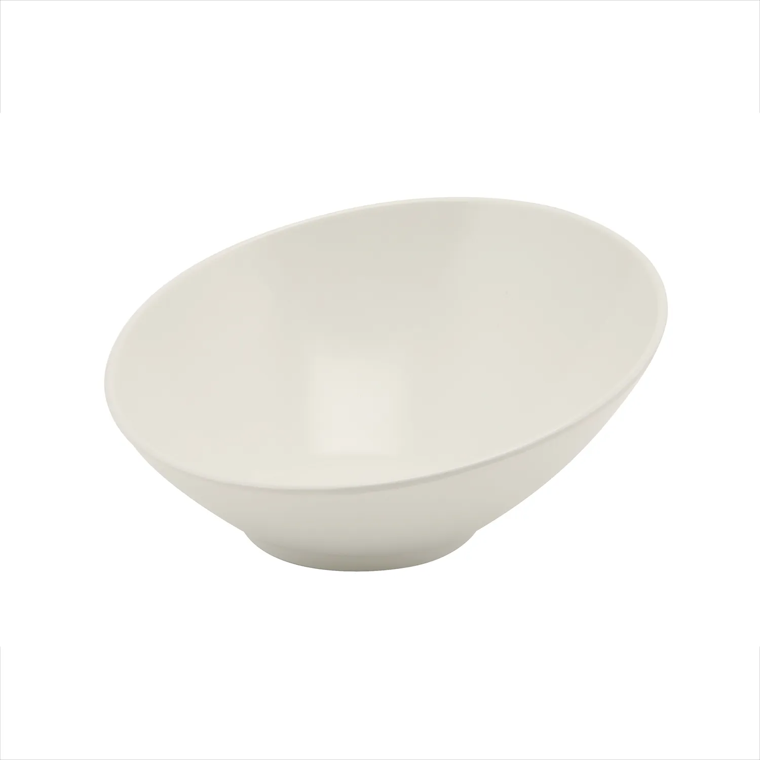 White Melamine Slanted Buffet Bowl 30X29X13cm - Pack 1