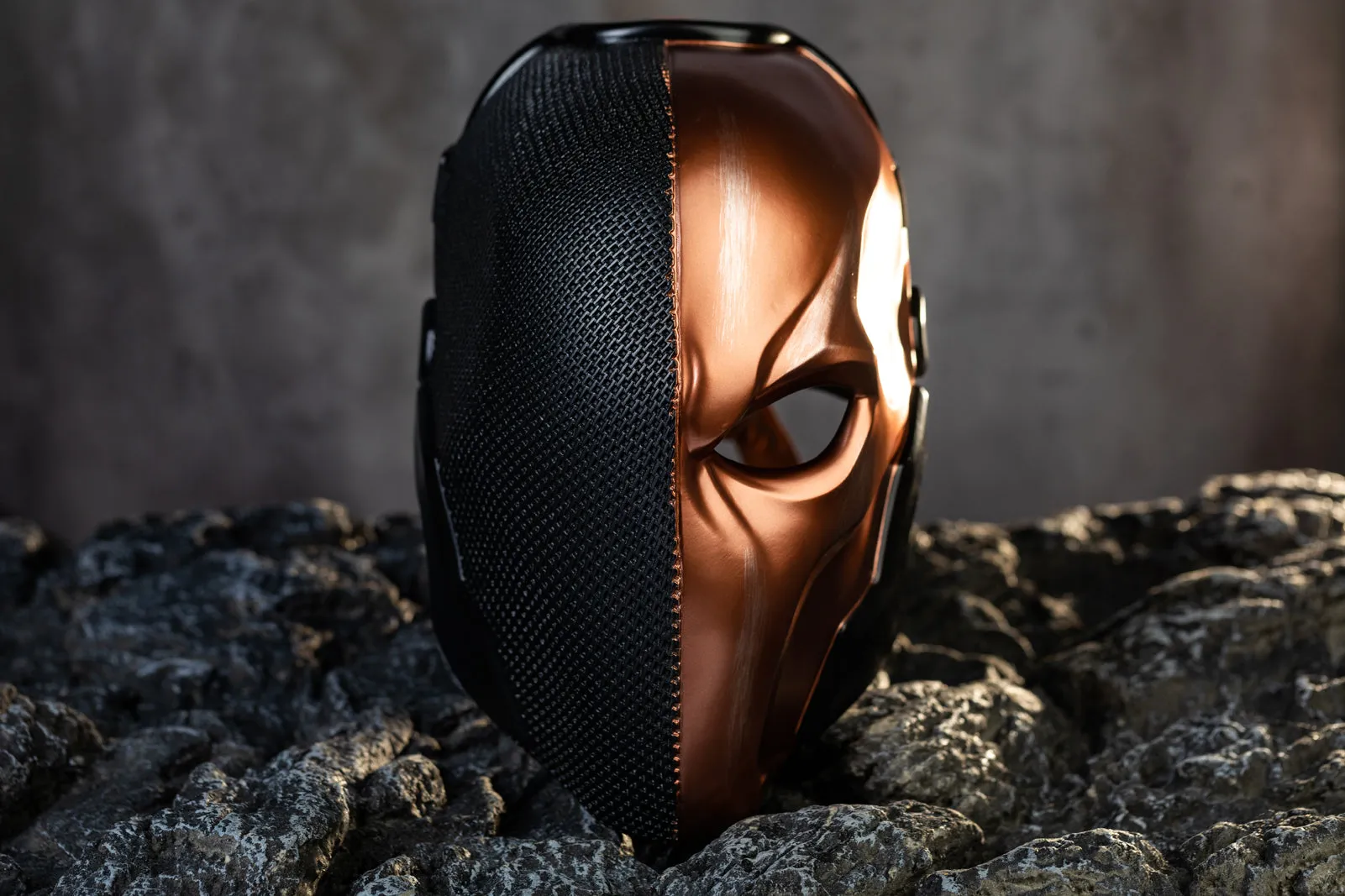 Xcoser Deathstroke Mask Golden Updated Adult Halloween Cosplay Helmet